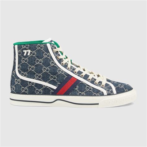 gucci denim sneakers